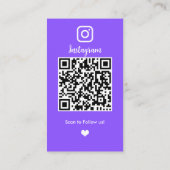 Instagramパープルパーソナルトレーナー 名刺 (裏面)