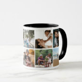 Instagramファミリー写真10写真コラージュマグ マグカップ (正面右)