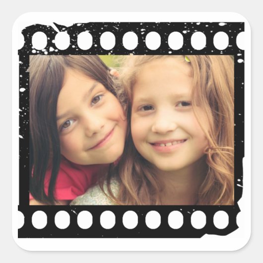 instagramフィルムストリップ写真シール スクエアシール (正面)