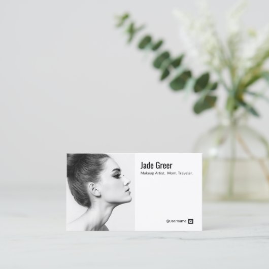 Instagramフォトイメージプロファイル 名刺 (スタンド正面)