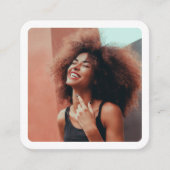 Instagramフォトグラファーの写真ミニマル撮影 コーリングカード (正面)