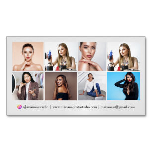 instagramフォトグラファー8写真コラージュchic マグネット名刺