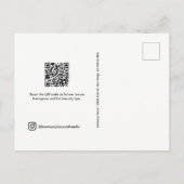 Instagramフォトグリッドコラージュ美しいソーシャルメディア ポストカード (裏面)