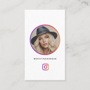 Instagramフォトグリッドプロフ後を追ィールソーシャルメディア 名刺
