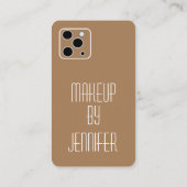 InstagramフォトグリッドモダンQRコードメイクアップアーティスト 名刺 (裏面)