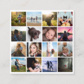 Instagramフォトグリッドライフスタイル写真 スクエア名刺 (正面)