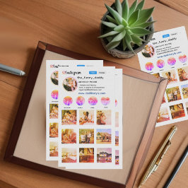 Instagramフォトグリッド名刺 名刺