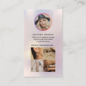 Instagramフォトグリッド後を追プロフォログラフィ 名刺 (裏面)