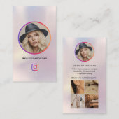 Instagramフォトグリッド後を追プロフォログラフィ 名刺 (正面/裏面)