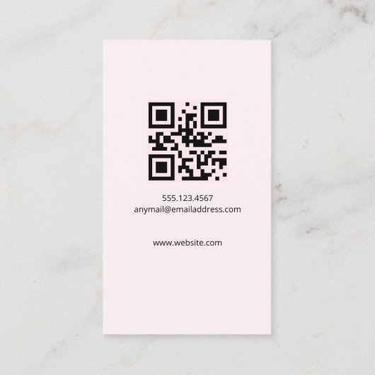 Instagramフォトグリッド、赤面ピンクソーシャルメディア 名刺 (裏面)