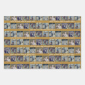 Instagramフォトコラージュとハッピーホリデーズ文字 ラッピングペーパーシート (正面3)