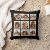Instagramフォトコラージュと9つの正方形の写真 クッション (ブランケット)