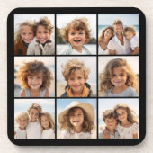 Instagramフォトコラージュと9つの正方形の写真 コースター (正面)