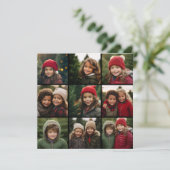 Instagramフォトコラージュと9つの正方形の写真 シーズンカード (スタンド正面)