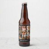 Instagramフォトコラージュと9つの正方形の写真 ビールラベル (正面)