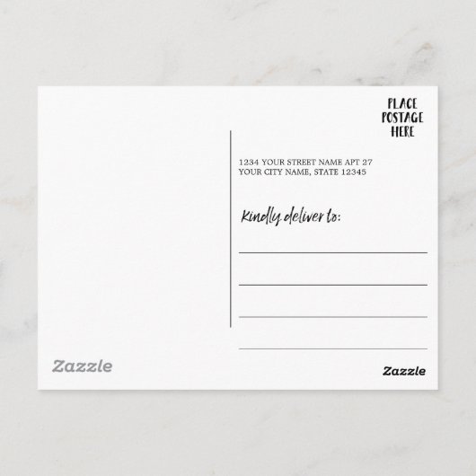 Instagramフォトコラージュと9つの正方形の写真 ポストカード (裏面)