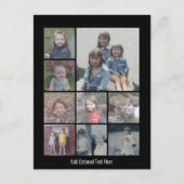 Instagramフォトコラージュと9つの正方形の写真 ポストカード (正面)