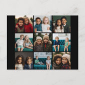 Instagramフォトコラージュと9つの正方形の写真 ポストカード (正面)