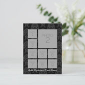 Instagramフォトコラージュと9つの正方形の写真 ポストカード (スタンド正面)