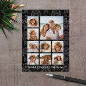 Instagramフォトコラージュと9つの正方形の写真 ポストカード