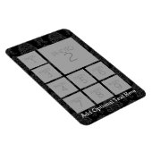 Instagramフォトコラージュと9つの正方形の写真 マグネット (右側)