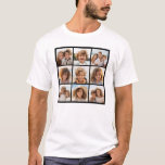 Instagramフォトコラージュと9つの正方形の写真 Tシャツ<br><div class="desc">フレームのない写真を使用するこのストリップにお気に入りの写真とスナップショットを追加して、おもしろい・メモリ・キーパーを作成する。写真芸術的共有の最高の写真を表示する方法。</div>