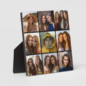 Instagramフォトコラージュと9枚の写真 フォトプラーク (正面)