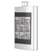 Instagramフォトコラージュと9枚の写真 フラスク (左)