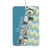 Instagramフォトコラージュシェフカラフルロン カーエアーフレッシュナー (正面)