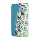 Instagramフォトコラージュシェフカラフルロン カーエアーフレッシュナー (左)