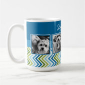 Instagramフォトコラージュシェフカラフルロン コーヒーマグカップ (左)