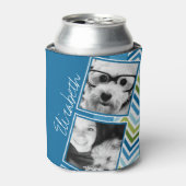 Instagramフォトコラージュシェフカラフルロン 缶クーラー (缶正面)