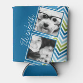 Instagramフォトコラージュシェフカラフルロン 缶クーラー (正面)