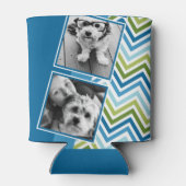 Instagramフォトコラージュシェフカラフルロン 缶クーラー (裏面)