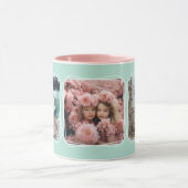 InstagramフォトコラージュモダンテンプレートアクアC112 マグカップ (中央)