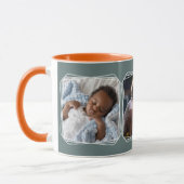 InstagramフォトコラージュモダンテンプレートグレーC13 C マグカップ (左)