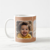 InstagramフォトコラージュモダンテンプレートブラウンC84 コーヒーマグカップ (左)