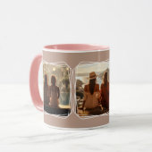 InstagramフォトコラージュモダンテンプレートブラウンC88 マグカップ (正面左)