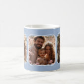 InstagramフォトコラージュモダンテンプレートブルーC410 コーヒーマグカップ (中央)