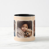 Instagramフォトコラージュモダンテンプレート桃C108 マグカップ (中央)