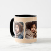 Instagramフォトコラージュモダンテンプレート桃C108 マグカップ (正面左)