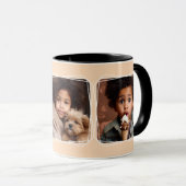 Instagramフォトコラージュモダンテンプレート桃C108 マグカップ (正面右)