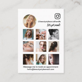 Instagramフォトコラージュ美容ソーシャルメディアロゴ 名刺
