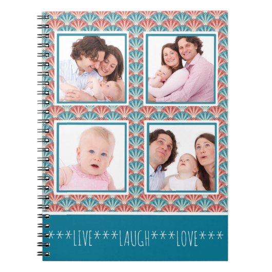 Instagramフォトコラージュ装飾模様 ノートブック (正面)