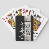 Instagramフォトコラージュ4フィルムストリップレイアウトブラック トランプ (裏面)