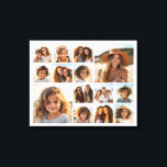 Instagramフォトコラージュ – 最大14枚の写真ホワイト キャンバスプリント<br><div class="desc">白い背景のデザイン。最大14の正方形の写真を使用して、個人的なギフトを作ユニーク成する。変更をもし行うには、ツークリックルの写真を調整する必要がある。</div>