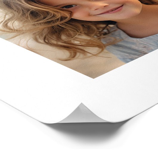 Instagramフォトコラージュ – 最大14枚の写真ホワイト ポスター (角)