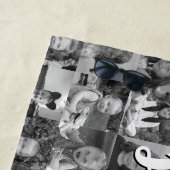 Instagramフォトコラージュ – 最大16枚 ビーチタオル (インサイチュ)