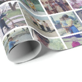 Instagramフォトコラージュ – 16のお気に入りの写真 ラッピングペーパー (ロールコーナー)