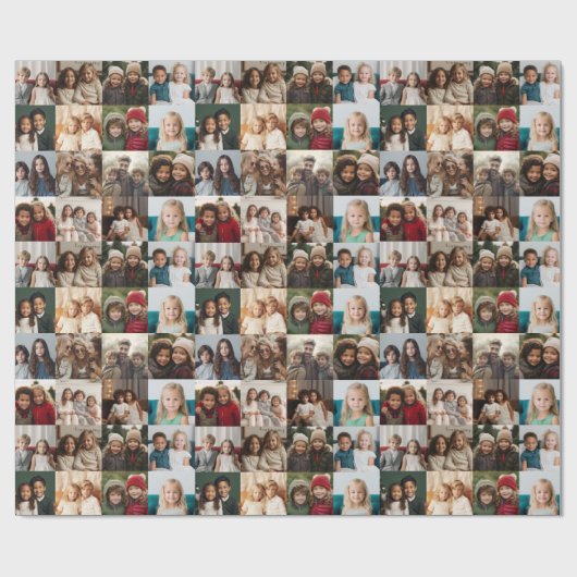 Instagramフォトコラージュ – 16のお気に入りの写真 ラッピングペーパー (フラット)